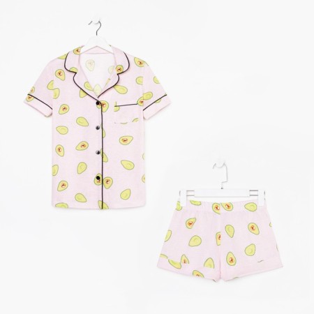 Female pajamas (shirt and shorts) KAFTAN AVOCADO p. 48-50, pink-6