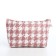 Cosmetic bag with lightning, white/pink color
