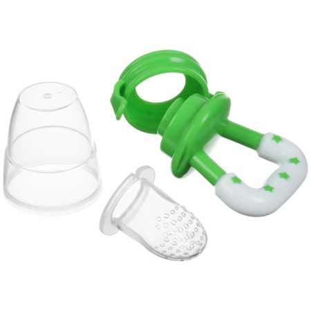 Nibbler for feeding, with silicone mesh, green color-8