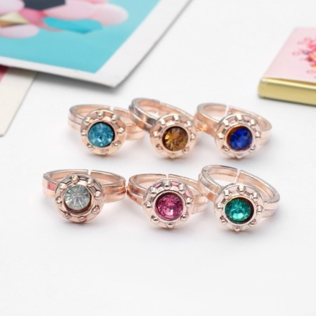 Children's ring "chosen" orbit, color of mix in gold, dimensionless