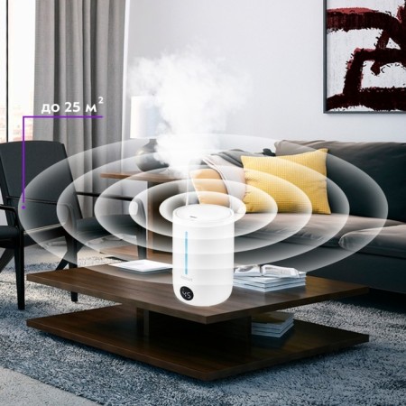 Air humidifier KitFort KT-2833, Ultrasound, 25 W, 4.5 l, 32 dB, 30 hours-1