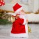 Santa Claus "Kuchenya fur coat" moves, with backlight, 16.5 cm