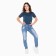 Women's jeans, blue color, size 44 (28)