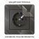 Frame W0012708, 1 Acrylic socket, black