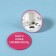 Pocket mirror “I can afford”, d = 7 cm, pink color