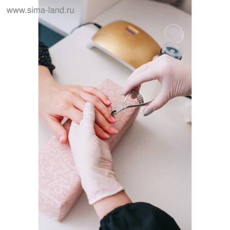 Manicure nippers for cuticle, spring connection, 9.5 cm, blade length - 9 mm, silver color-6