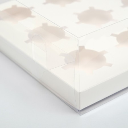 Box for 12 cupcakes, white, 34.7 × 26.3 × 10 cm-2