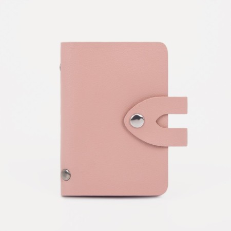Button business card, 24 cards, pink color