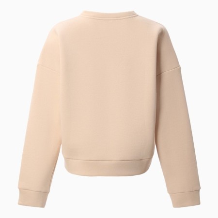Female sweatshirt Minaku: Velvet Collection Milk color, size 52-7