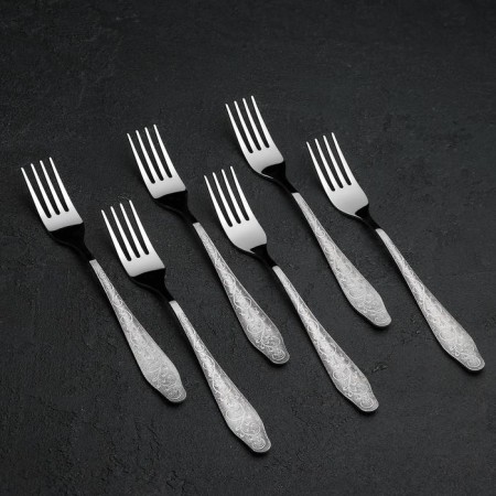 Dining room "Dubrava", h = 19.5 cm, thickness 2 mm, silver color-2