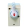 Mechanical sharpener with a contingent classic blue/khaki