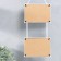 Double photo frame on braid L-4 10x15 cm white (plastic screen)