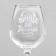 Ground glass "Taurus" engraving, 350 ml