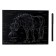 Engraving 18 × 24 cm, horses "Fjord horse" (holography)
