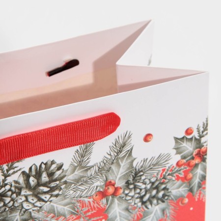 Laminated vertical "spruce branch", MS 18 x 23 x 10 cm, New Year-4