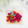 Beads for creativity plastic "Ring" Color set 100 pcs 1.2x1.2 cm