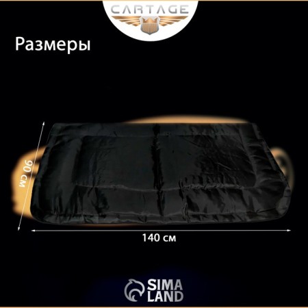 Authorized for the engine Cartage Black, 140 x 90 cm, dense-2