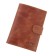 Cover for documents, genuine leather, brown color