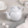 Amber kettle, 700 ml, white color