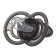Nipple is an orthodotical dummy "elephant" with a cap, +0 months, black