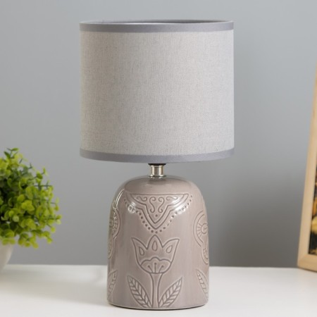 Table lamp "Monaco" E14 40W gray 16x16x29 cm Risalux