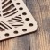 Rectangular knitting workpiece, leaves, plywood 41x25 cm, D 8 mm