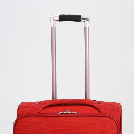 Small suitcase 24 "on lightning, code castle, with extension, red color-5