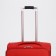 Small suitcase 24 "on lightning, code castle, with extension, red color
