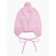 A cap on ties with a pompom Children's Amarobaby Pure Love Cutie, with a lining, size 46-48 cm, pink color