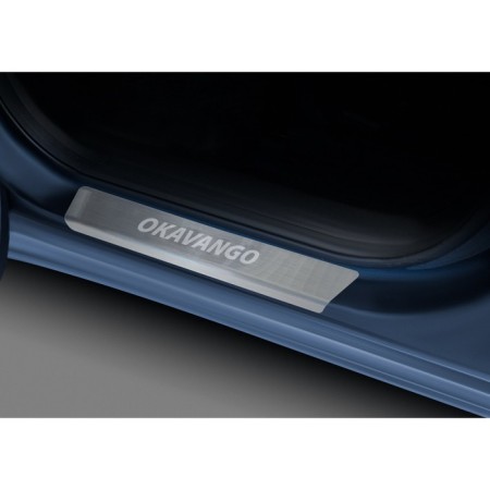 Layers on the thresholds for Geely Okavango I Pok. Rest. (VX11) 2023-N., Stainless. Steel, with UPP, 4 pcs 106-1