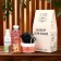 Gift set "5 in 1" Scrub, shampoo, soap, milk, washcloth black