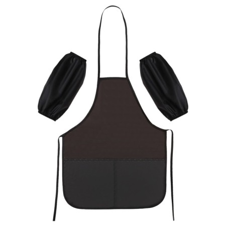 Apron for labor + sleevens, 490 x 390/250 x 160 mm, size S (height 116-146), calligrata, "standard", black, mix-5