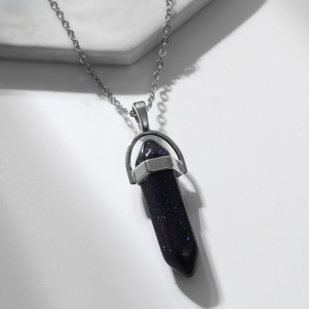 Pendulum "Aventurine Blue", on a chain, 40 cm