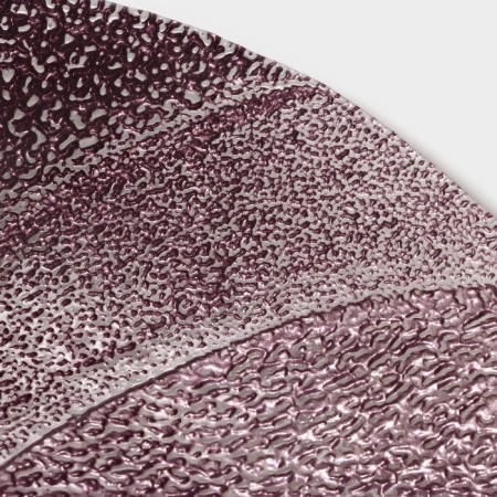 Black dinethered plate "Drachna", D = 28.5 cm, burgundy color-4