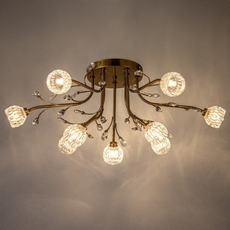 Aurika chandelier 9xg9 gold 60x60x30cm Bayerlux-2