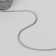 A chain for a bag, flat, iron, 4.6 × 6.6 mm, 10 ± 0.5 m, silver color