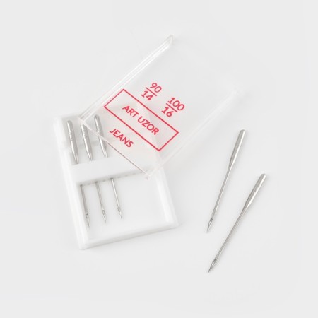 Needles for household sewing machines, for denim fabrics, No. 90-100, 5 pcs-1