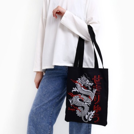 Bag Schoper "Dragon" 35 x 0.5 x 40, department without lightning, without lining, black-3