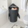 Funny “shark” storage basket, 31 × 26 × 75 cm, dark gray color