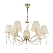 Caustra Freya FR2019PL-07BS MADELINE, 820x820x1650 mm, E14, 7x40W, brass color