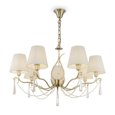 Caustra Freya FR2019PL-07BS MADELINE, 820x820x1650 mm, E14, 7x40W, brass color