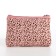 Simple cosmetic bag Leo, 20*3*12, lightning department, lining, pink