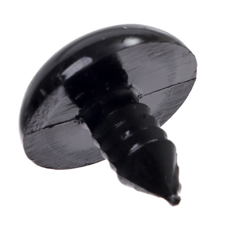 Screw eyes with plugs, set of 20 pcs., Size 1 pc. - 1.8 cm, black color-2