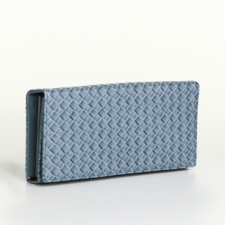 Women's wallet on magnets, blue color