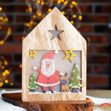 Decor with backlight "Tale in the house" 2.2 × 15.5 × 22 cm-1