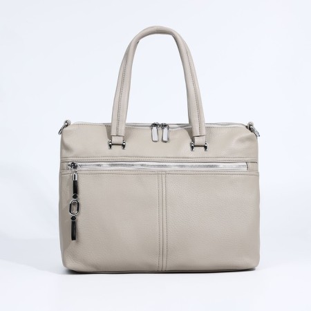 Luggage bag on lightning, 2 external pockets, color gray color