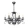 Palermo chandelier, 6x60W E14, black color