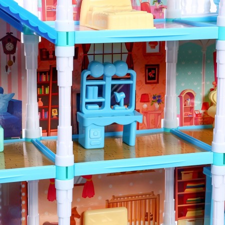 House for dolls "Winter Palace" with a doll, pets and accessories-9