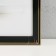 Photo frame plastic 30x40 cm "Black marble with a gold frame" 32x42 cm