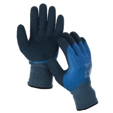 Nylon gloves, insulated, with double latex dousy, size 10, blue, Greengo